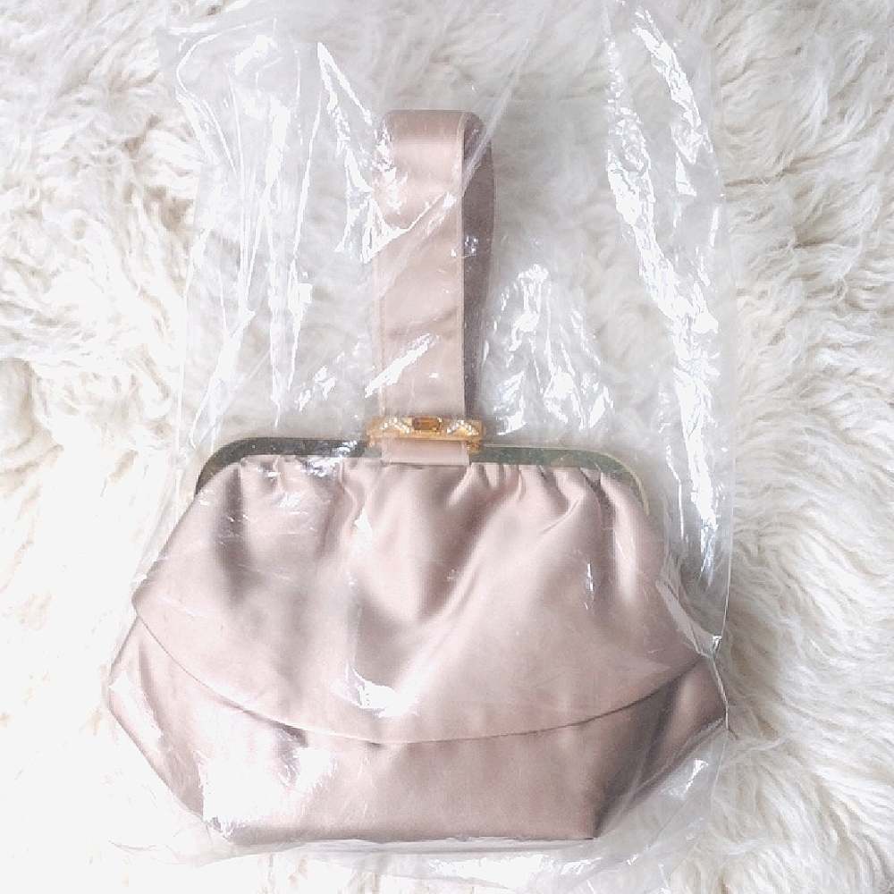 Spotlite after five Elegant Beige Women's Clutch Bag Vintage purse nos